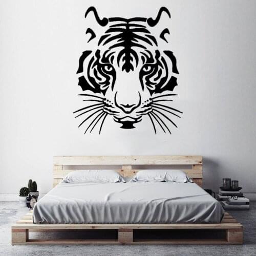 Animal Cool Tiger Head Kids Boys Bedroom Nursery Murals Removable Decor Wall Art Decals Stickers Home Decor CX312