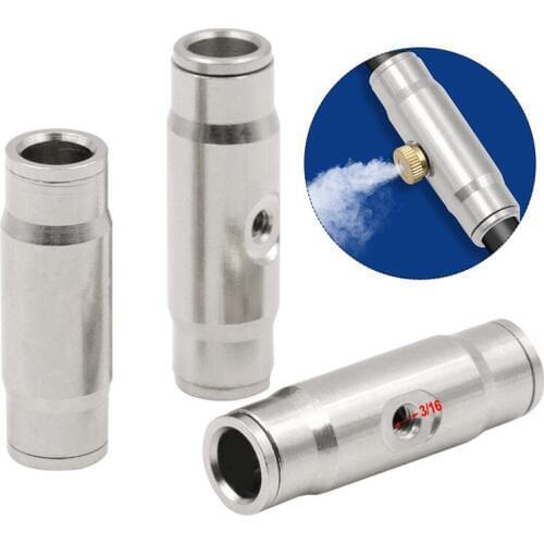 1Pcs Quick Fitting Inserting Tube Joint Nozzle Tee High Pressure Mist Fog Spray Nozzle Artificial Fog Sprayer Atomzing