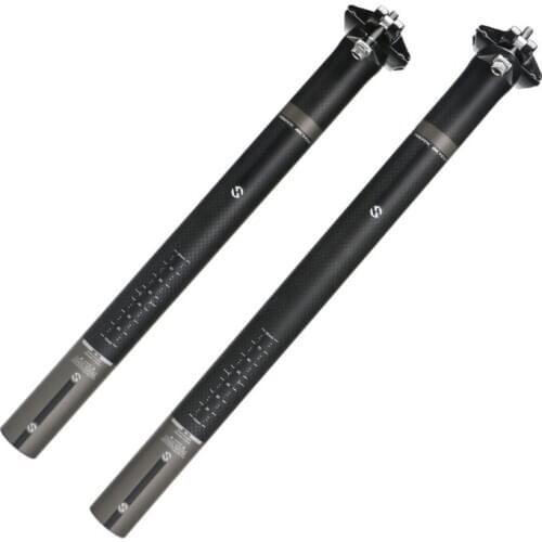 1pcs Road Bicycle Seatpost MTB Mountain Bike Parts Seat Post Tube 27.2 /30.8 /31.6* 350/400mm Bike Seat Carbon Seatpost