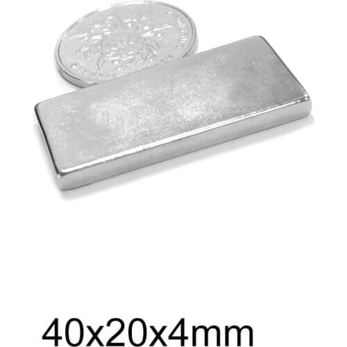 2/5/10/15/20PCS 40x20x4 mm Block Powerful Strong Magnets N35 Neodymium Magnet 40x20x4mm Strong Permanent Magnet Sheet 40*20*4
