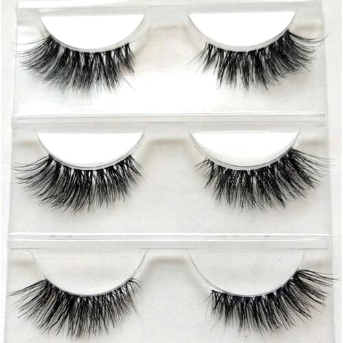 4D Cotton Thread Natural False Eyelashes Handmade Soft Transparent Stem Eyelashes Daily Nude Makeup Simulation Realistic Lashes
