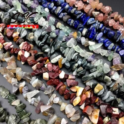 5-8mm Natural Tiger eye Agates Lapis Crystal Quartz Irregular Chip Stone Beads 40cm For Jewelry Making DIY Necklace Bracelets