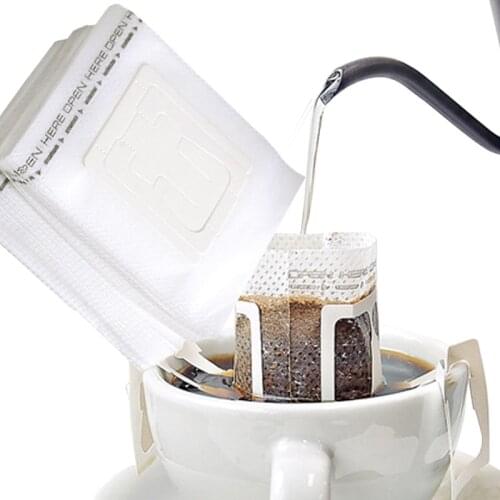 50-200 Pcs Disposable Drip Coffee Cup Filter Bags Hanging Cup Coffee Filters Coffee Tools Can be filtered and portable