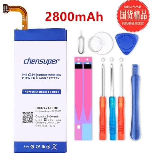 Chensuper 2800mAh HB3742A0EBC Battery for Huawei Ascend P6 Battery P6-U06 p6-c00 p6-T00/ Ascend G6 G620 G621 G620s G630