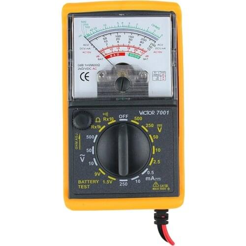 VICTOR 7001 Analogue Analog Multimeter Portable Pointer MULTITESTER Electrical Meter Ammeter Voltmeter