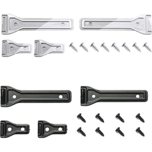 Stainless Steel Car Door Tailgate Hinges for 1/10 Traxxas Trx-4 2021 Ford Bronco RC Car DIY Upgrade Accessories
