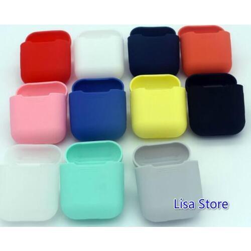 Free DHL 100pc Silicone Bluetooth Wireless Earphone Case For Apple AirPods Protective Cover Skin Accessories For AirPods