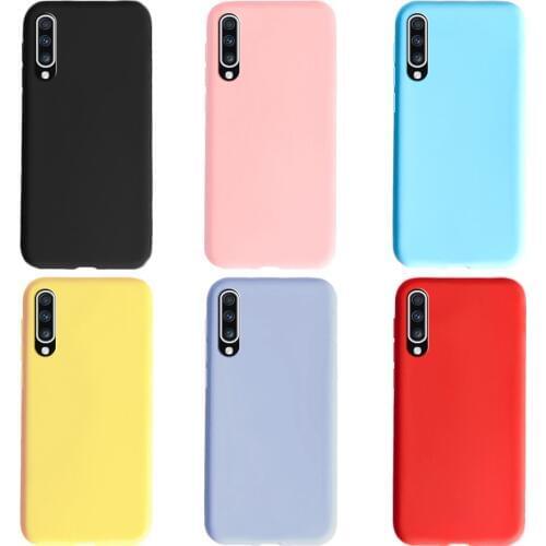 For Samsung Galaxy A70 Case Bumper Funda Soft tpu Silicone Cute Solid Color Back Cover For Galaxy A 70 A7050 a70 phone case