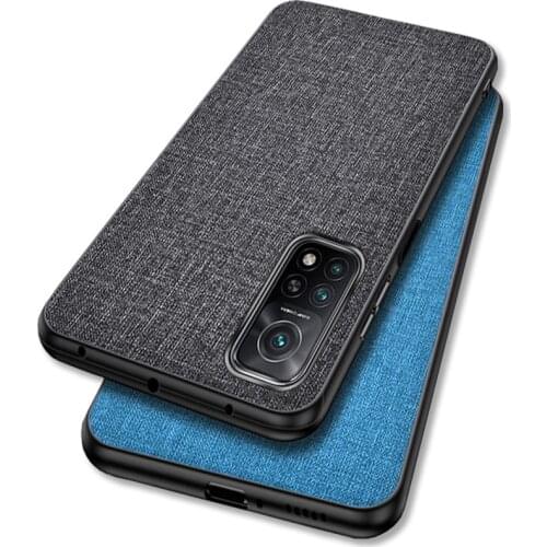 For Xiaomi Redmi K30S Case Mi 10T Pro Luxury Cloth Hybrid Hard Cover For Xiaomi mi 10T Pro Cover Soft TPU Fundas Mi 10T Lite