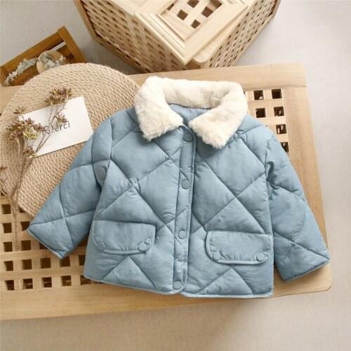 2 3 4 5 6 7 Yrs Kids Children Outerwear Winter Clothes for Boys Girls Cotton-Padded Parka Coats Thicken Warm Fashion Jackets