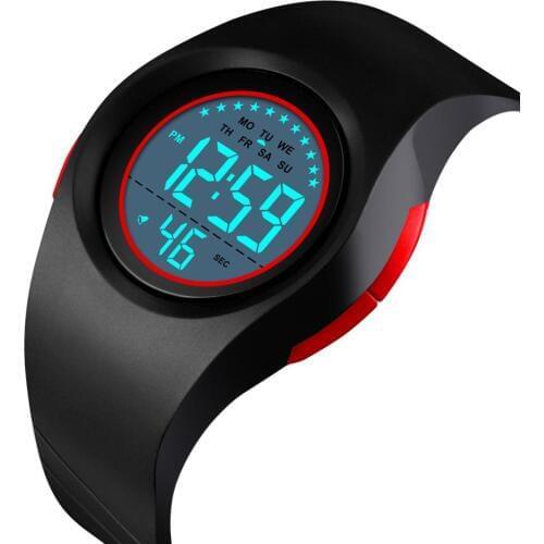 SKMEI Kids Digital Sport Watch Colorful PU Strap Waterproof LED Light Date 12/24 Hour Alarm Clock Children relogio infantil