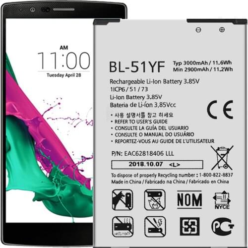 BL-51YF Battery For LG G4 H811 LG-H811 Battery Replacement Repair Part