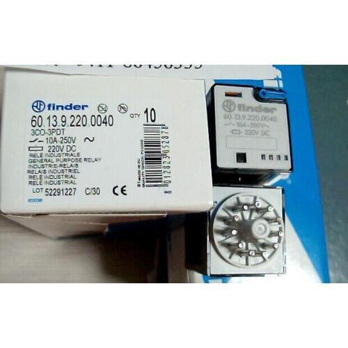 HOT NEW 60.13.9.220.0040-220VDC 60.13.9.220.0040 220VDC DC220V 10A 250V finder DIP11