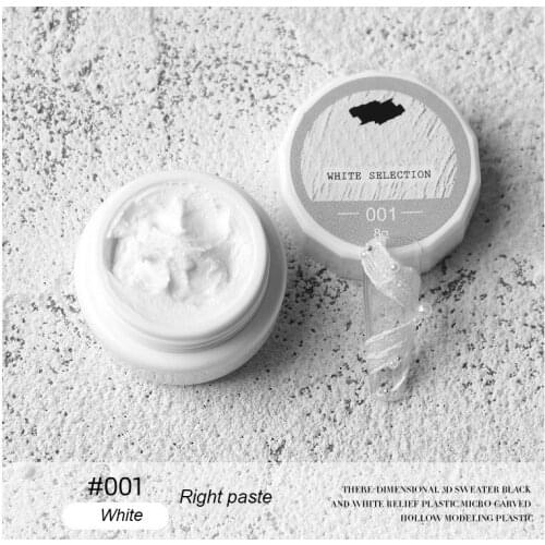 Hot Sale 6 Colors Nail Drawing Plaster Gel 3D Micro Three-dimensional Matte Sand Texture UV Gel Polish Nail Sculpture Varnish