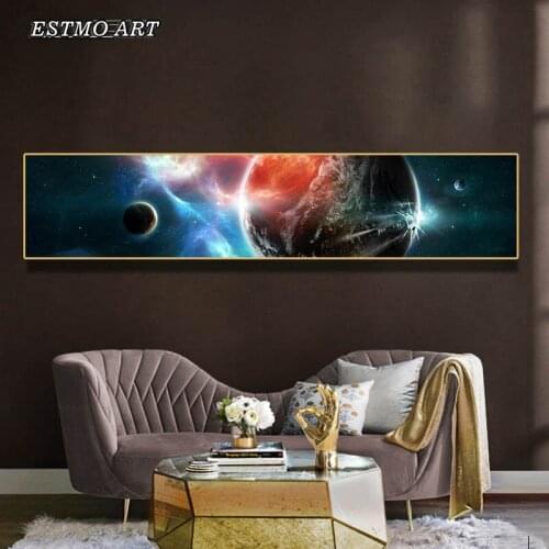 Canvas Painting Wall Art 2020 HD Planet Space Landscape Posters Living Room Hoom Decor canvas print Earth moon picture