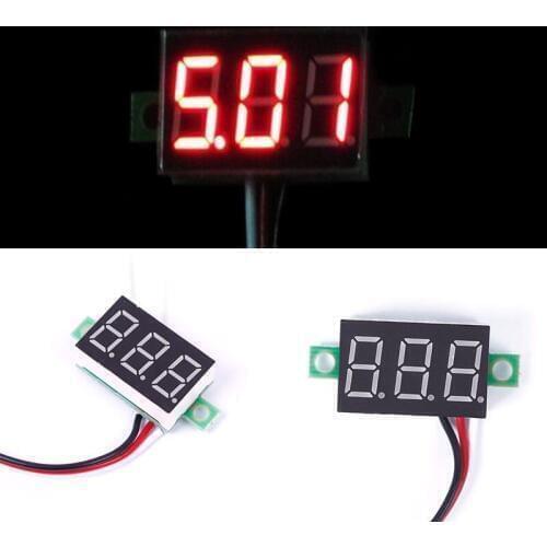 New DC 0-30V Red LED Display Digital Voltage Voltmeter Panel Motor Motorcycle