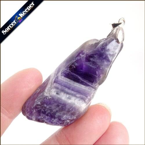 Womens Collares Gem Natural Amethysts Stone Pendant Necklace Quartz Purple Crystal Jewelry Loves Gift For Girlfriend AA801