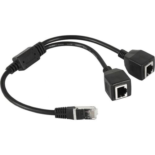 RJ45 Splitter 1 Male To 2 Females Cable Adapter Lan Ethernet Network Extension Cables for Computer Connector Wire