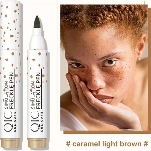 Natural Lifelike Freckle Pen Soft Brown Freckle Pen Makeup Waterproof Dot Spot Pen Create The Most Effortless Sunkissed Look