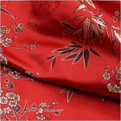 Width 59'' Jacquard Brocade Fabric By The Half Yard For Cheongsam Hanfu Mongolian Robe Cushion Pillow Material