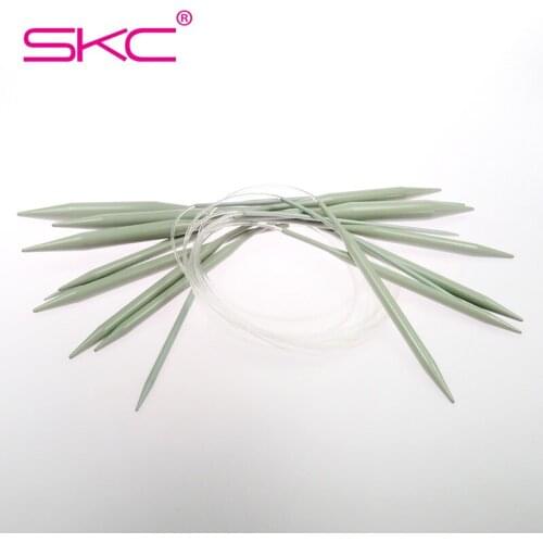 SKC 60cm Circular Knitting Needles 2-12mm High Quality Aluminum Porcelain Surface Circular Knitting Needle Crochet Knitting Tool
