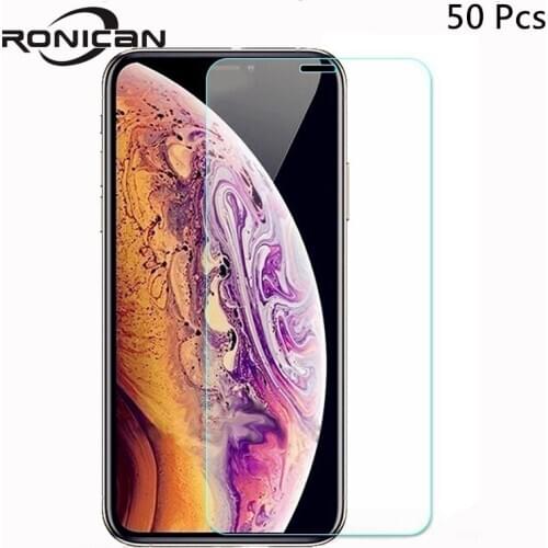 50Pcs Tempered Glass For iPhone XR X XS MaX 11Pro Max 12 Pro Screen Protector Film for iphone 6 6s 7 8 Plus 5 5s SE 2020 Glass