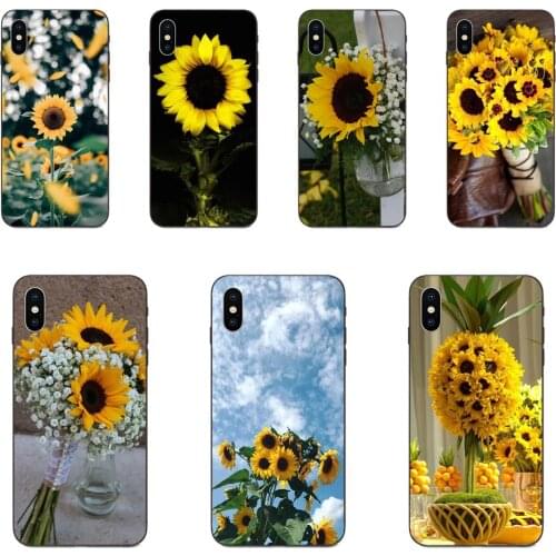 Protective Sunflower Flower For Xiaomi Redmi Note 3 3S 4 4A 4X 5 5A 6 6A 7 7A K20 Plus Pro S2 Y2 Y3 TPU Skin Paintin