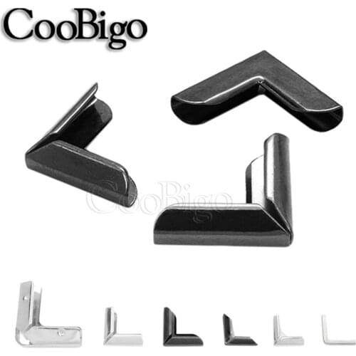 Metal Corner Protectors Outdoor Wallet Books Albums Menus Folders Scrapbooking Notebooks Crafts DIY Silver Black 15mm-20mm 10pcs