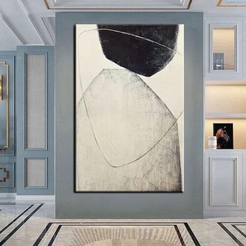 100% Hand Painted Abstract Textured Canvas Art Oil Painting Unframed Wall Canvas Art For Hotel Hall Wall Decor Large Size
