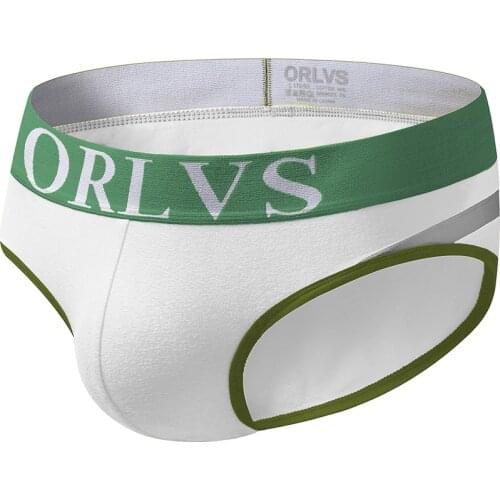 2020 ORLVS Brand Men sexy underwear boys new Hugh cotton triangle shorts raised pockets underwear OR105
