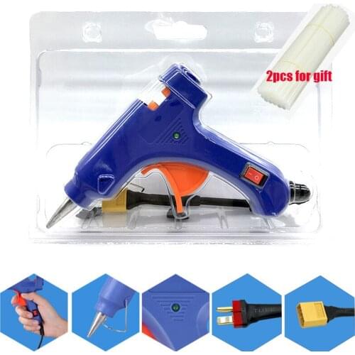 Rc Tool 3S 12V Hot Melt Glue Gun W/ 2x 7MM*200MM Glue Sticks DIY Thermo Mini Adhesive Glue gun Repair Heat Tools for RC DIY Toys