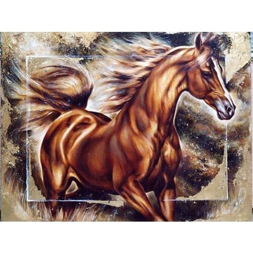 5D Diy Diamond Painting Cross Stitch Running Horse Home Decor Full Rhinestones Mosaic Inlay Diamond Embroidery Handcraft