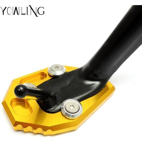 For Yamaha MT-07 14-16 XJ6 ABS FZ6R 09-15 FZ6-S2 ABS 04-09 CNC Motorcycle Side Stand Pad Enlargement Plate Kickstand Extension