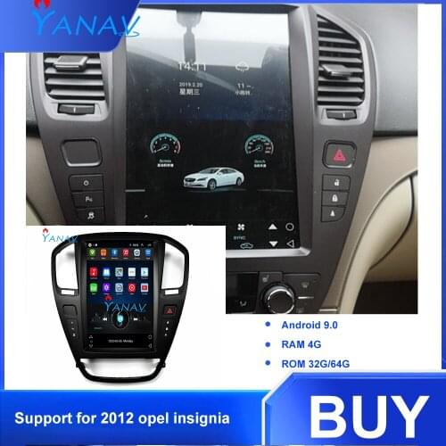 12.8" Vertical Tesla Style Android GPS Navigation For-opel insignia 2012 Head Unit Multimedia Player support BT/WIFI carpaly