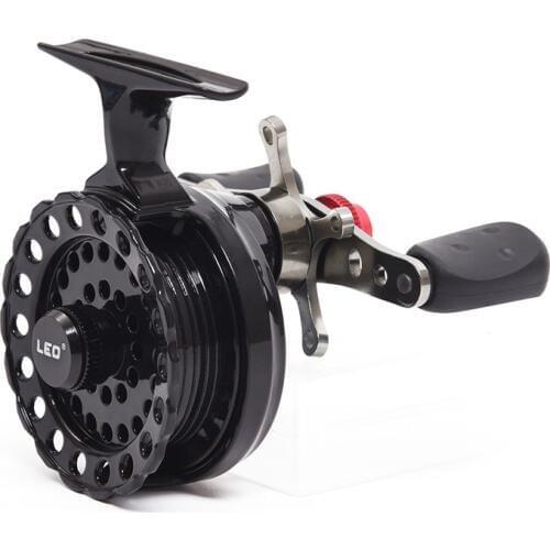 Hot LEO DWS60 4 + 1BB 2.6:1 65MM Fly Fishing Reel Wheel with High Foot Fishing Reels Left Hand Fishing Reel Wheels Super Coil