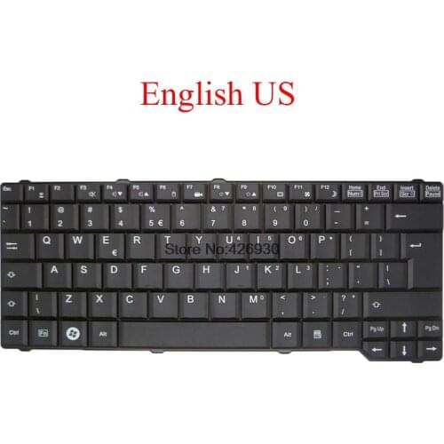Laptop US Keyboard For Fujitsu For Amilo PA3515 PA3553 PI3525 PI3540 SA3650 NSK-F3001 9J.N0N82.001 HV080229AK English new