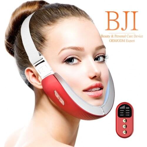 Facial Massager EMS Microcurrent Vibration RF V Shape Skin Beauty Tools Device Infrared Light Soothing 42℃ Heating Face Lifting