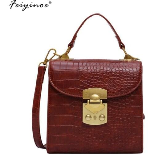 Mini Stone Pattern PU Leather Crossbody Bags For Women 2020 Shoulder Messenger Bag Female Travel Handbags Womens Bag