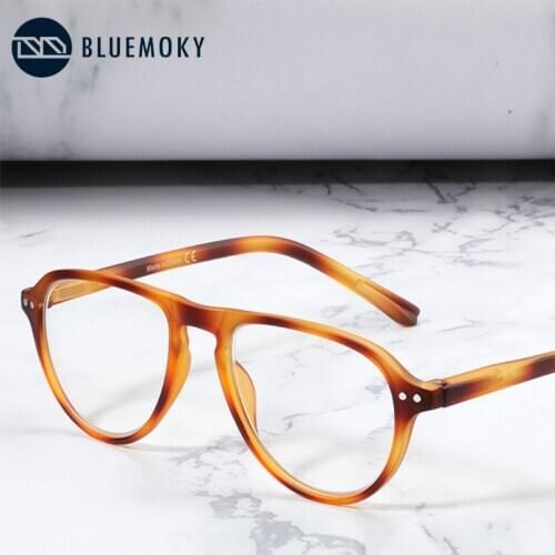BLUEMOKY Pilot Anti Blue Light Glasses Women Computer Gaming Spectacles Frame Men Blue Light Blocking Optical Myopia Eyewear