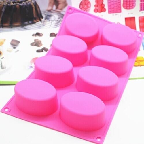 Wholesale Silicone mold B067 Elliptical cylinder Shape chocolate mold Fondant cake mould Baking mold