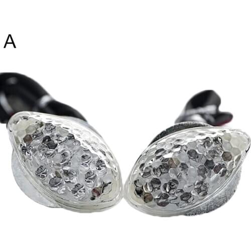 Motorcycle Front Turn Signals Flush Mount LED for Honda Kawasaki Suzuki Yamaha