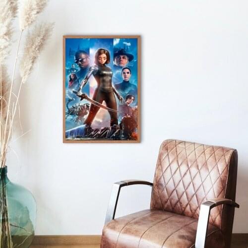 Alita Battle Angel Movie Poster Canvas Print Wall Painting Home Decoration ( No Frame )