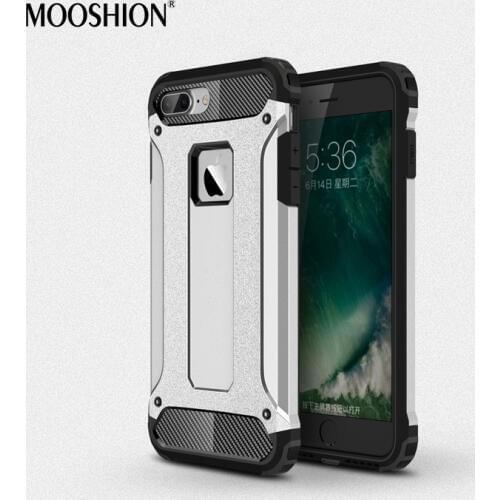 MOOSHION Shockproof cases for iPhone 8 Plus case Dual Layer Hybrid Armor Rugged Hard Back Case For iPhone 7 Plus Cover Funda