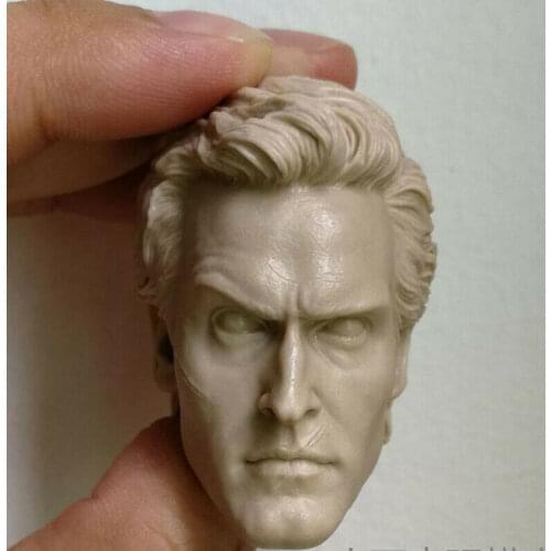 Blank 1/6 Scale Evil Dead 2 Ash Williams Henrietta Head Sculpt Unpainted