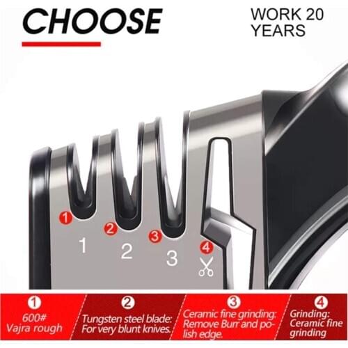 Work Sharp Knife Sharpener- Cut Resistant Glove Included Kitchen Sharpening Stone Grinder knives Whetstone Sharpener Tool