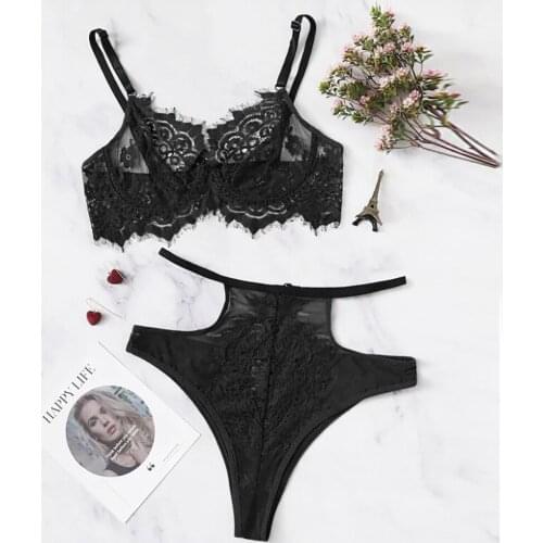 Sexy Brief Sets Bandage Women Underwear Set Cutout Bralette Sexy Lingerie Sensual Lenceria Mujer Erotic Lingerie Sexy Underwear