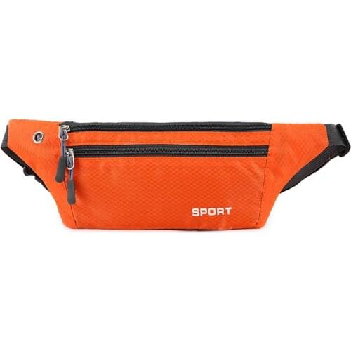 Sports Running Bag With Earphone Port Fanny Pack for Women Men Unisex Anti-Theft Cross-Body Chest Portable Phone Purse Pocket
