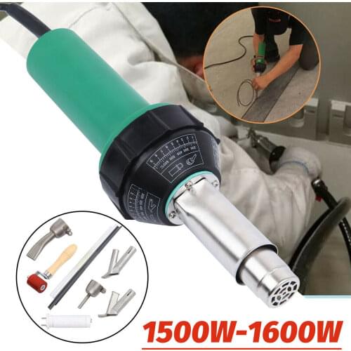 Samger 1500W/1600W Hot Air Plastic Welding Gun Torch 220V Hot Air Welding PVC Plastic Repairing Machine With Welder+Nozzle Kit