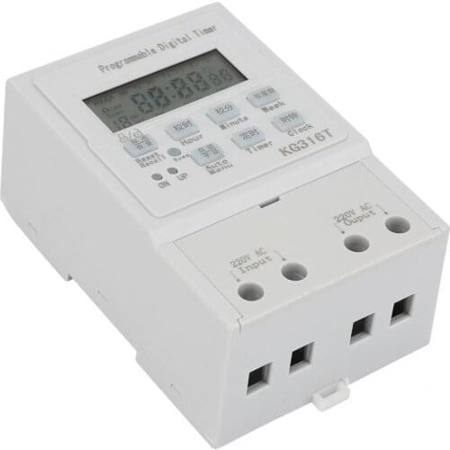 Timer Switch AC 220V 1W 25A Digital Timer Switch Programmable Control Timing Switch