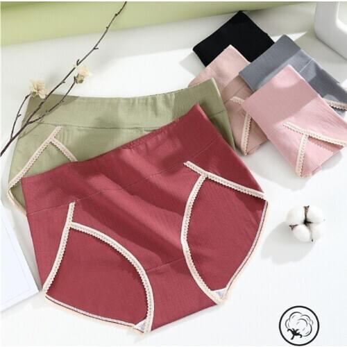 High Waist Panties Women Cotton Shaperwear Underwear Fashion Seamless Briefs Sexy Comfort Female Lingerie Underpants Plus Size